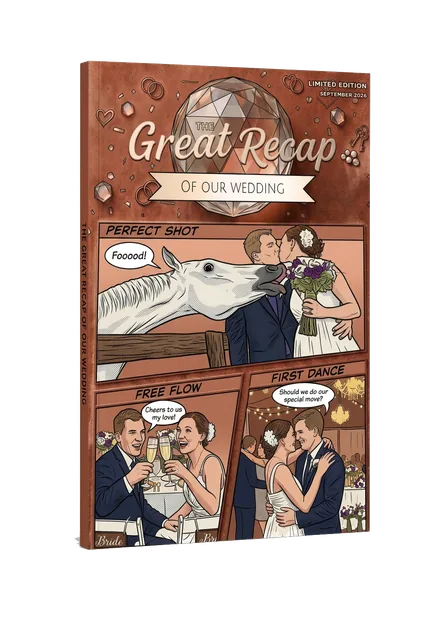 The finished hardcover recap book